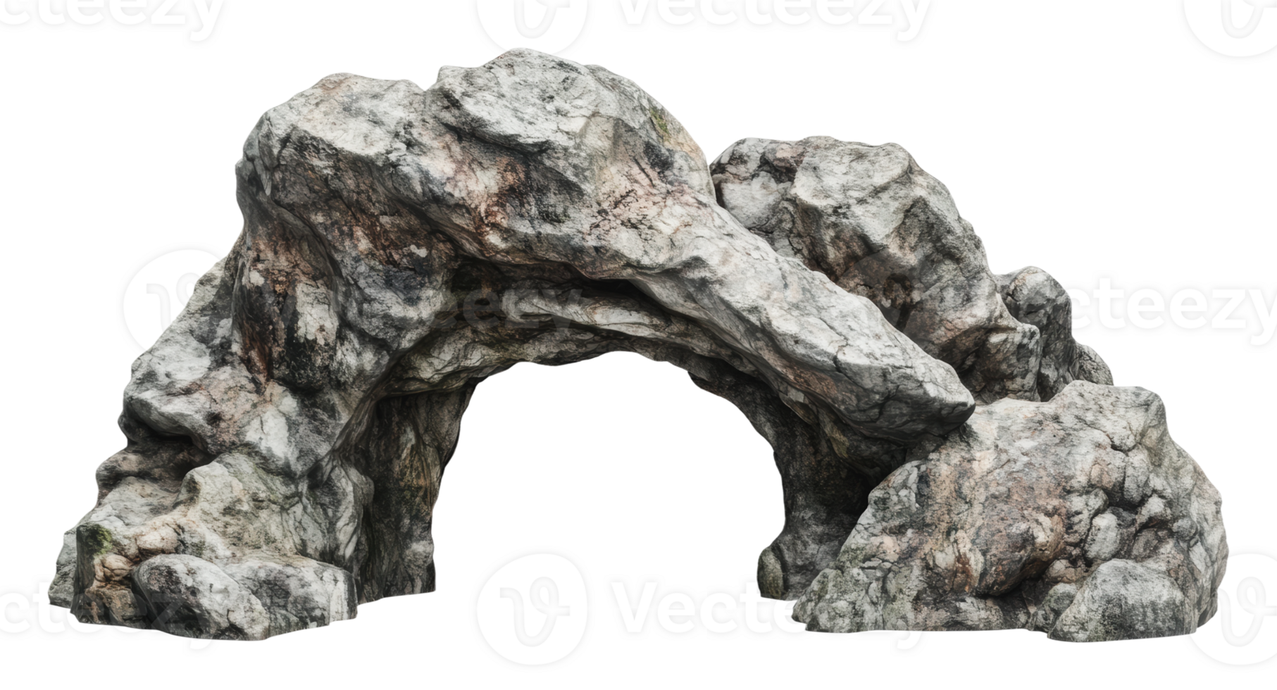 Rock arch structure for garden or landscape design png