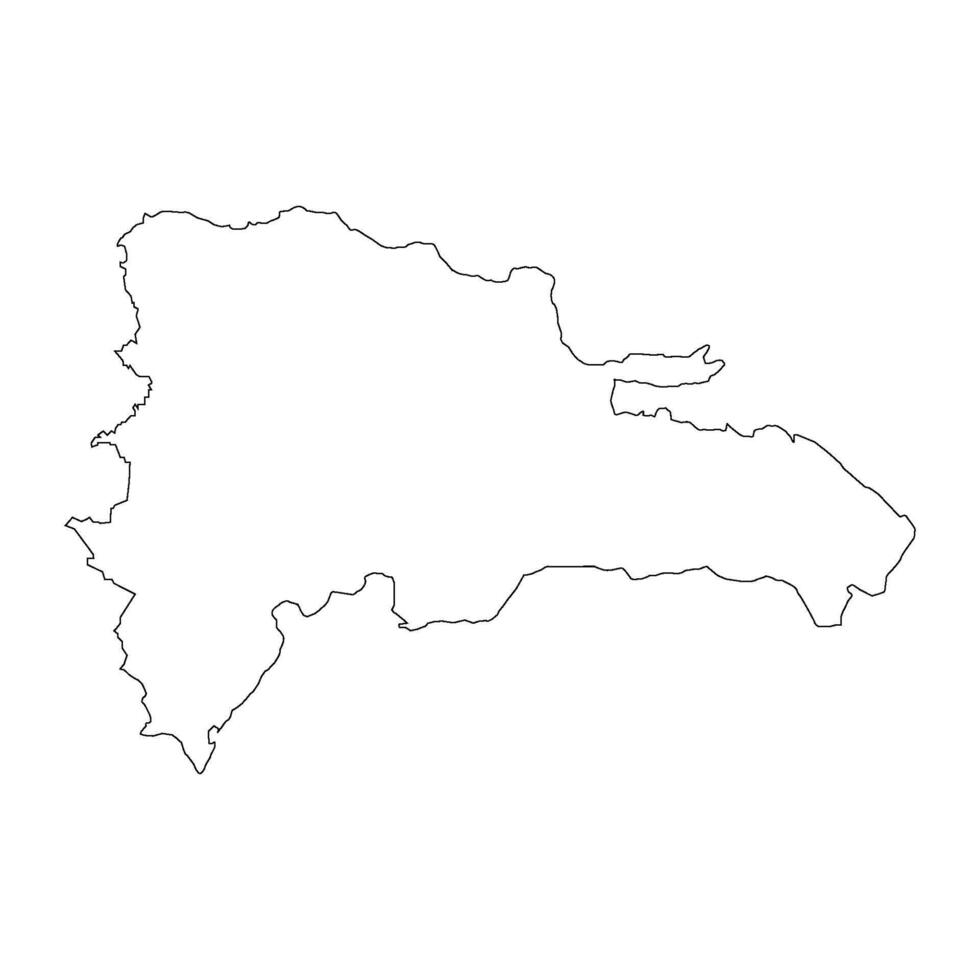 dominican republic map icon vector