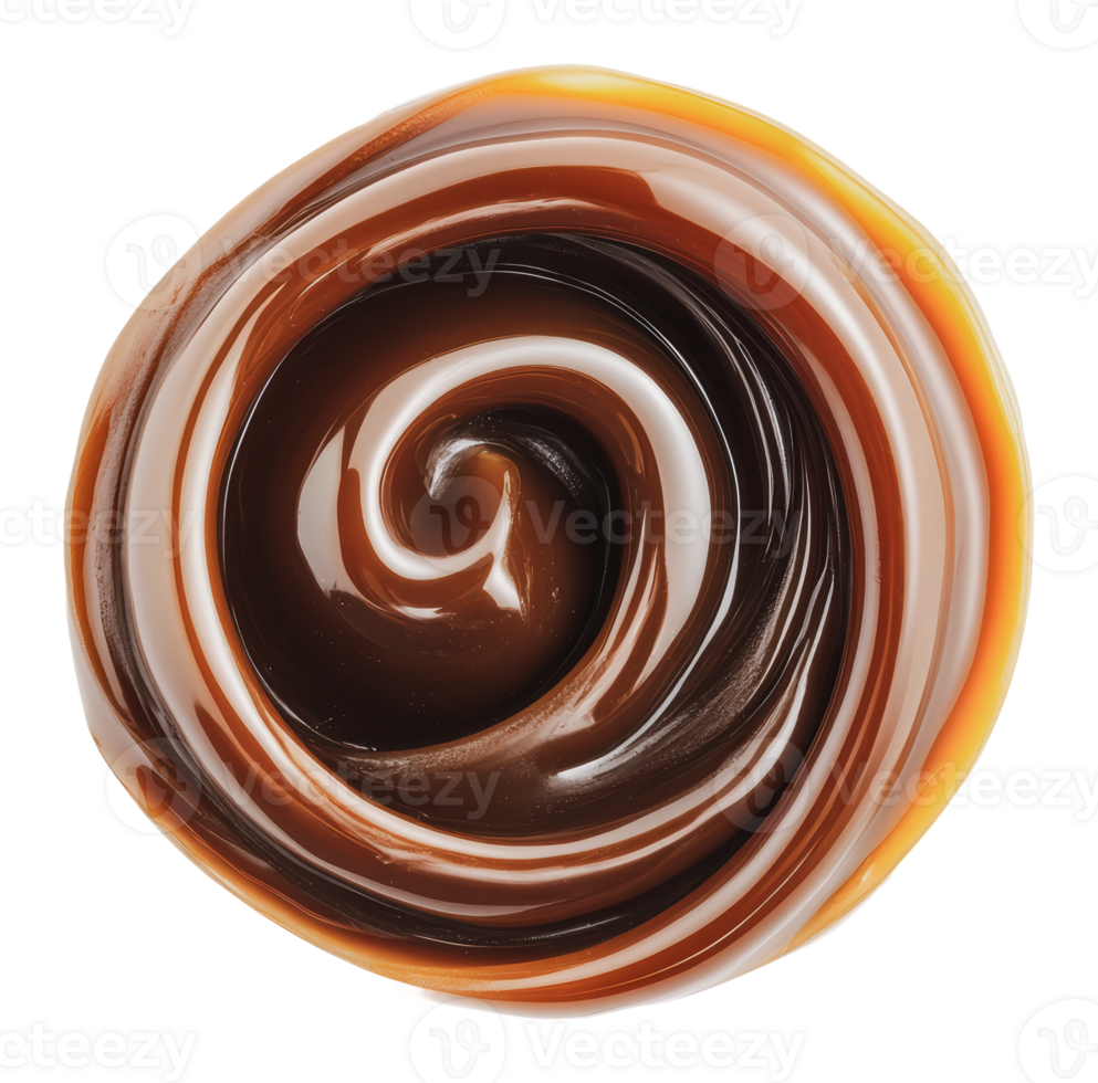 Chocolate-caramel swirl dessert blend png