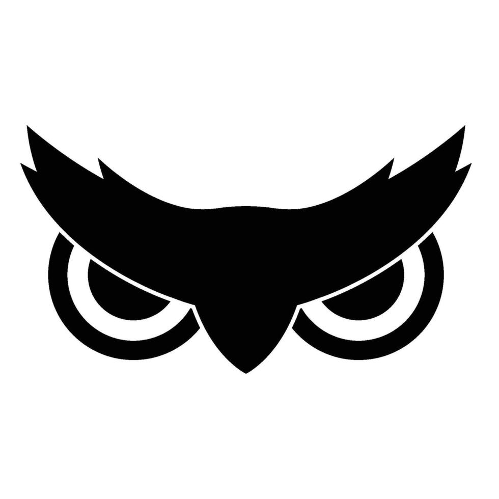 owl logo icon vector