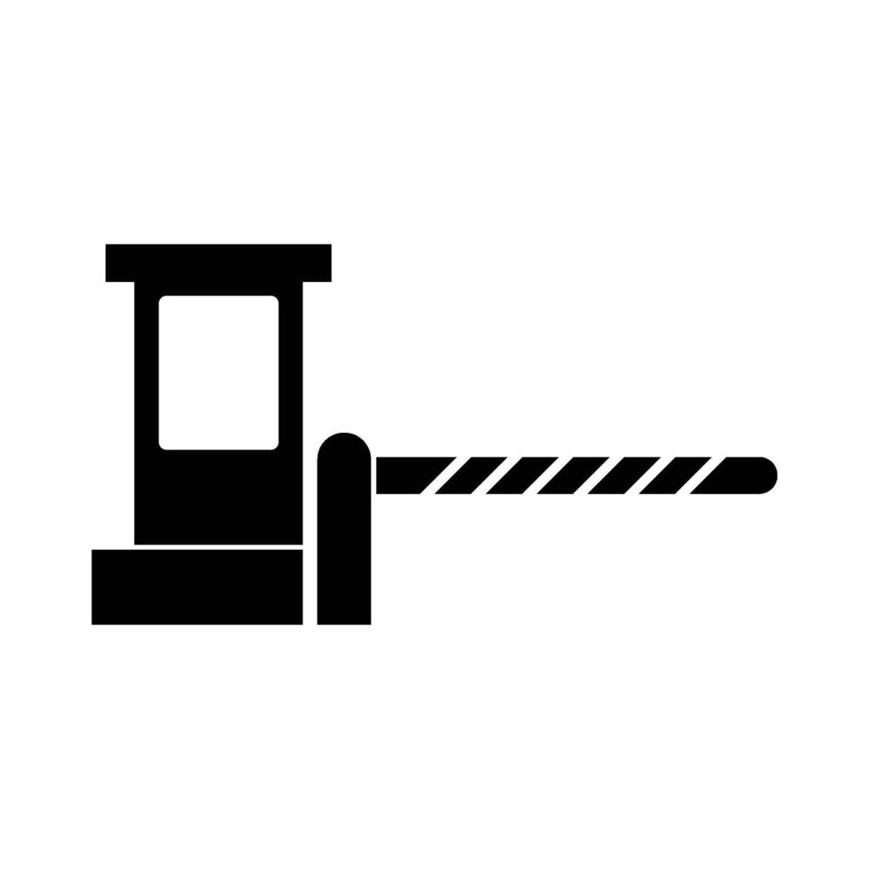 toll gate icon vector