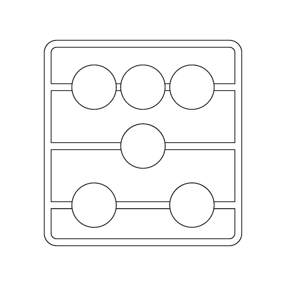 abacus calculation icon vector