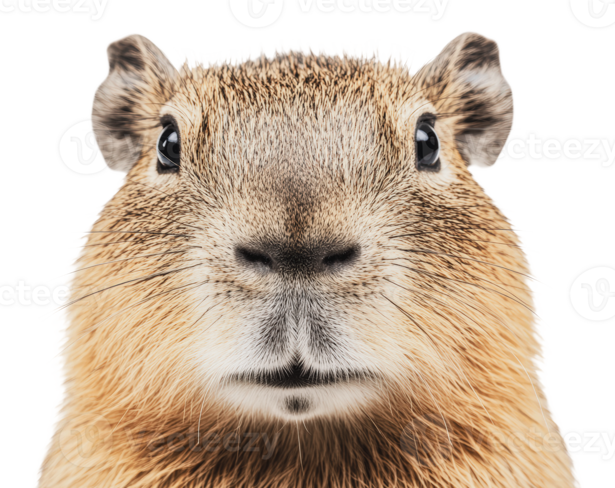 Close-up of a capybara looking at the camera png