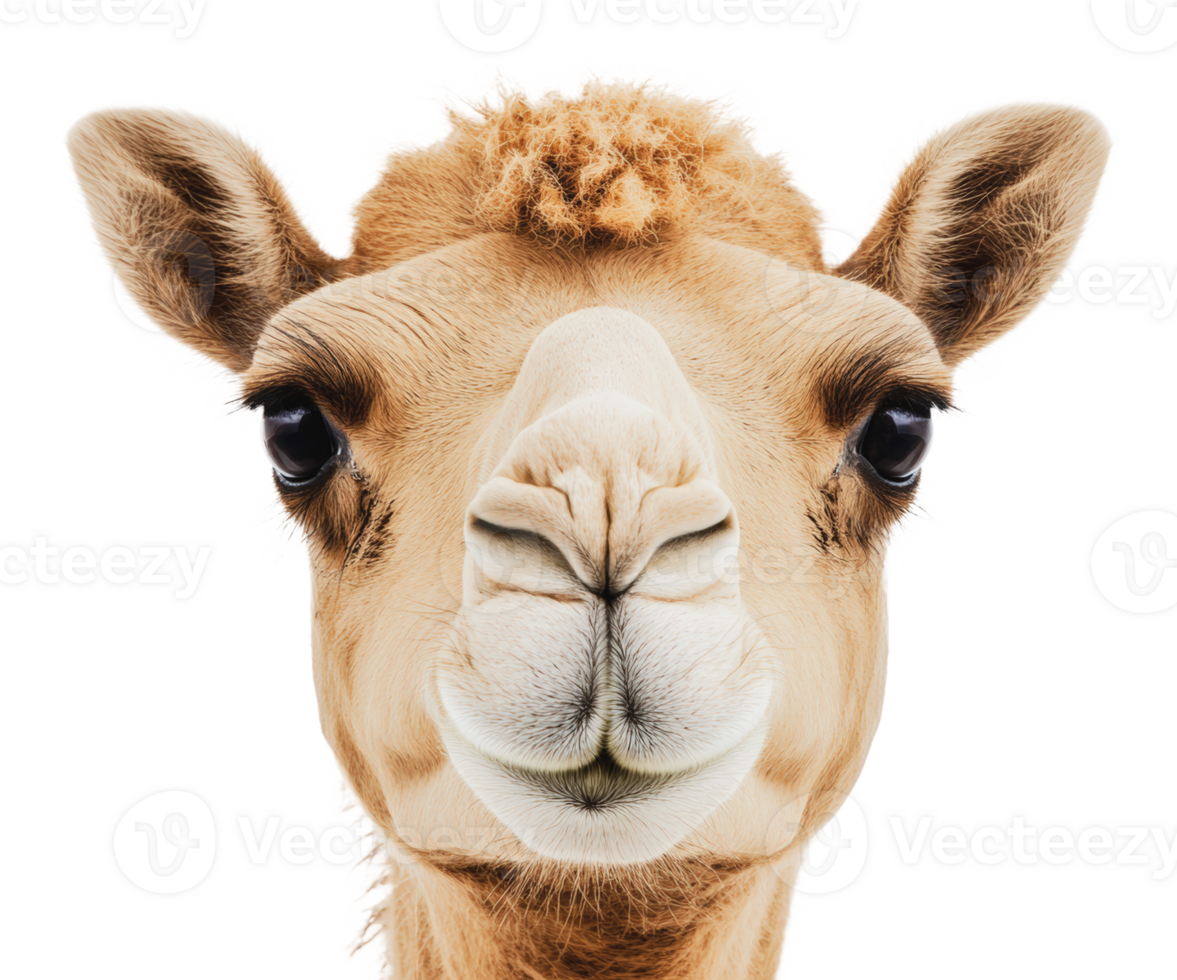 Curious camel in bright scenery png