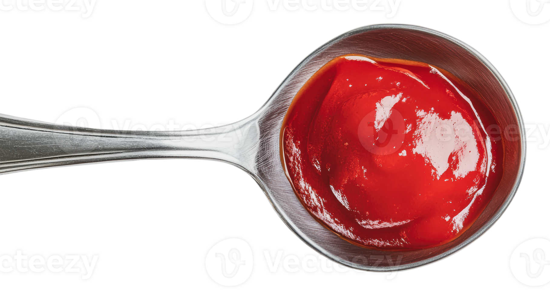 Spoonful of ketchup ready for a meal png