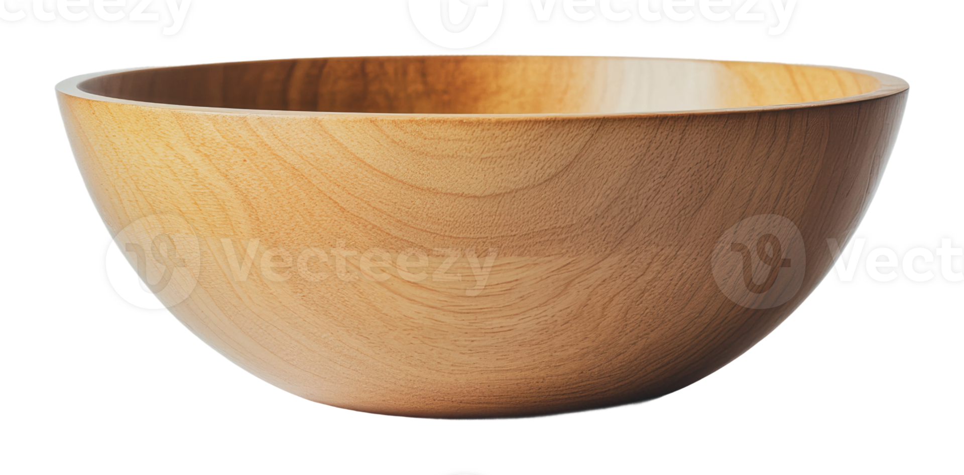 Beautiful wooden bowl showcases natural elegance png