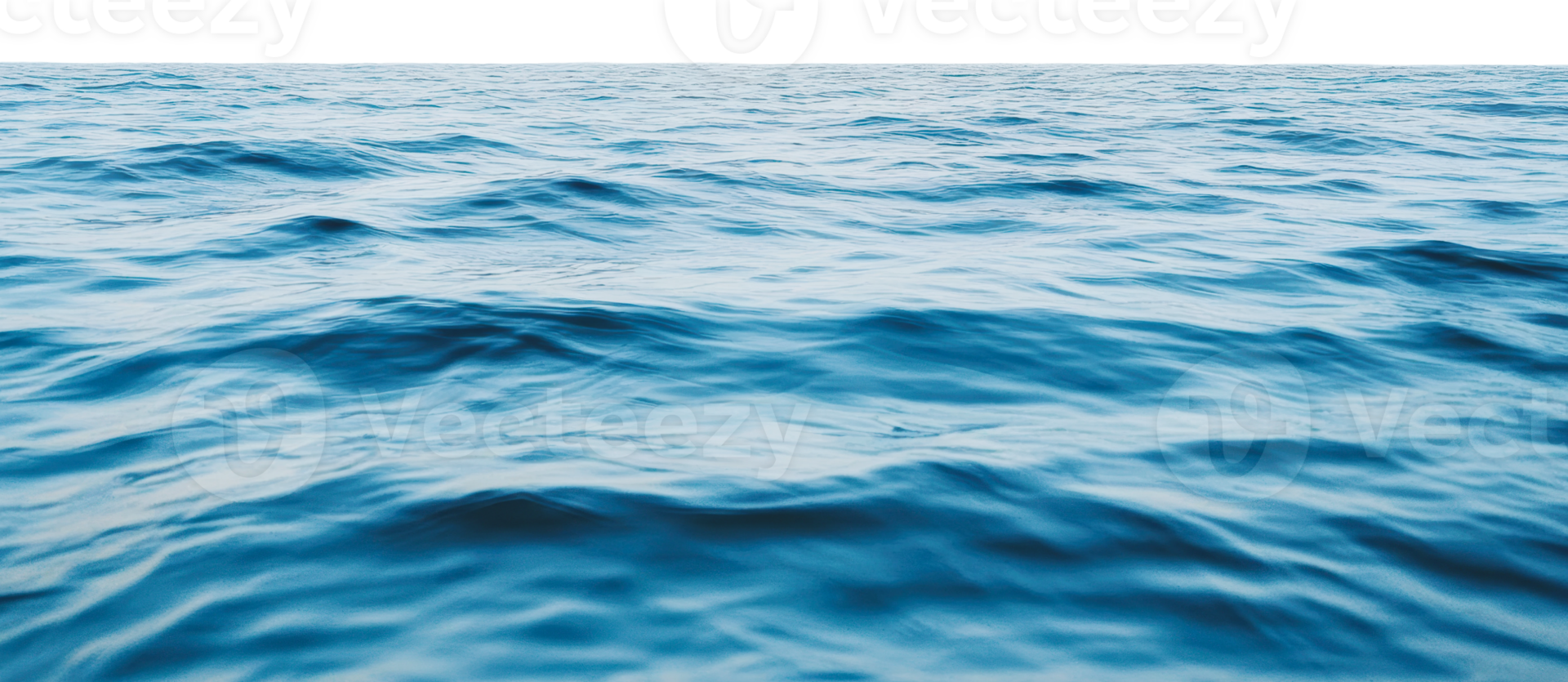 Calm ocean waves under a clear sky png