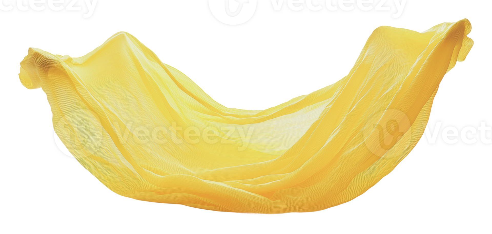 Unique yellow hammock in a sunny outdoor setting png