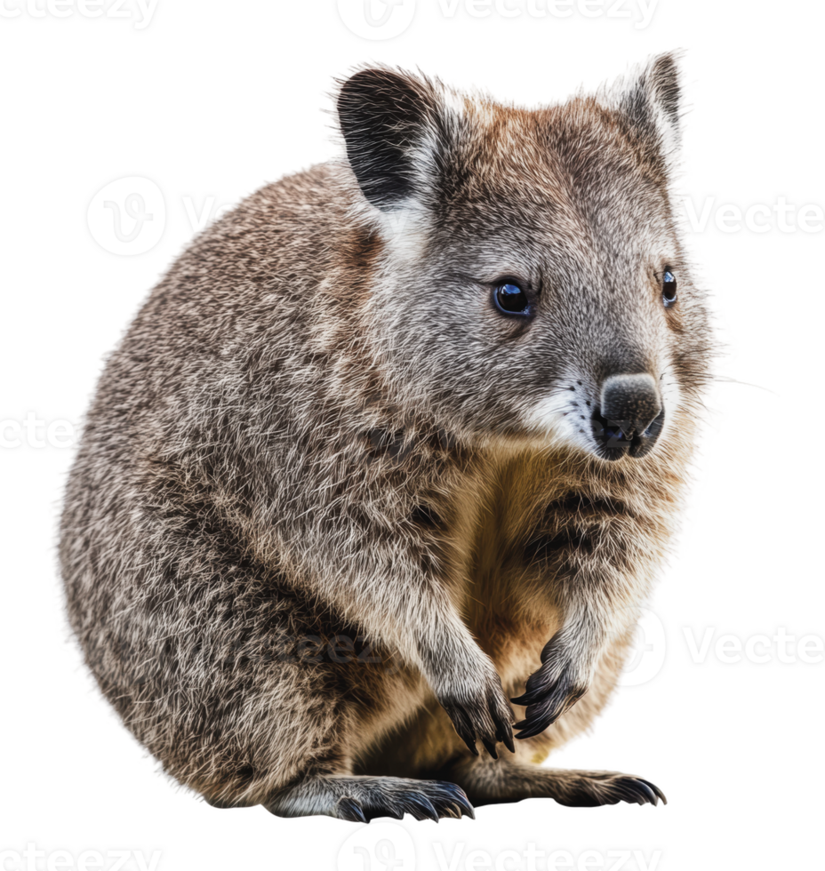 Cute wallaby poses gracefully in a natural setting png