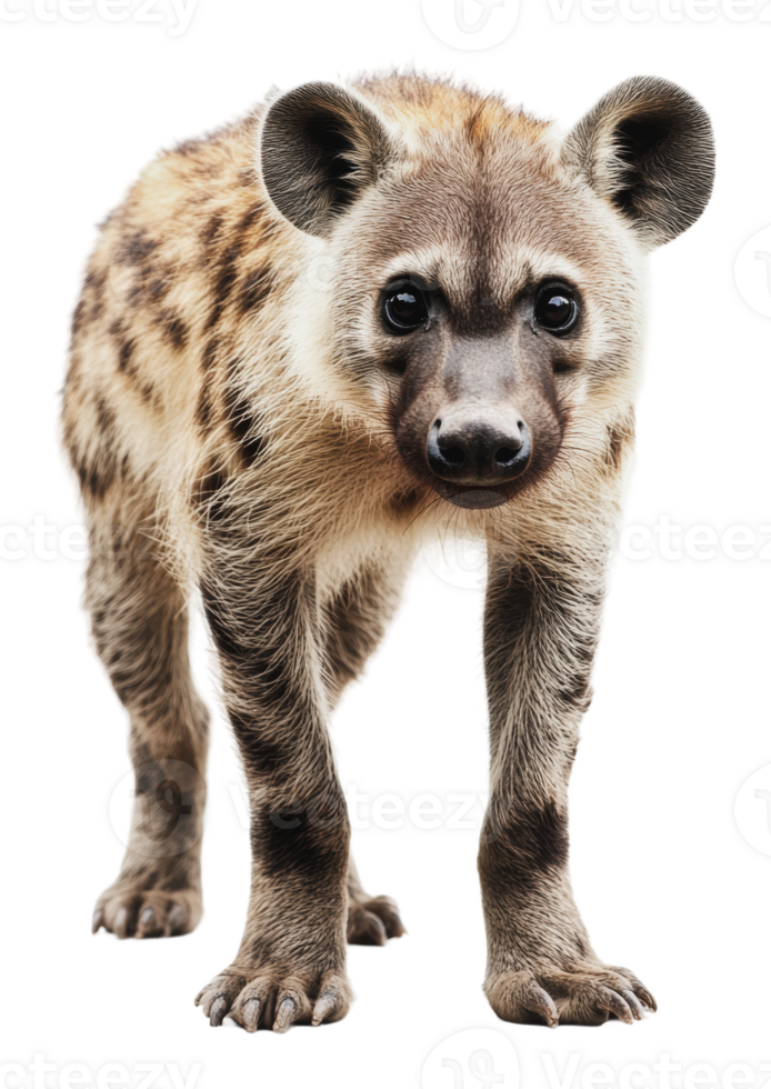 Spotted hyena walks confidently during daylight png