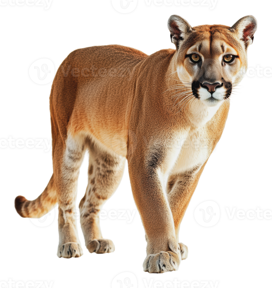 zuversichtlich Puma im Natur png