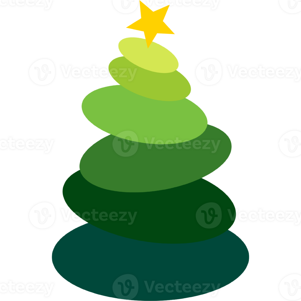 Cute Christmas tree cartoon png