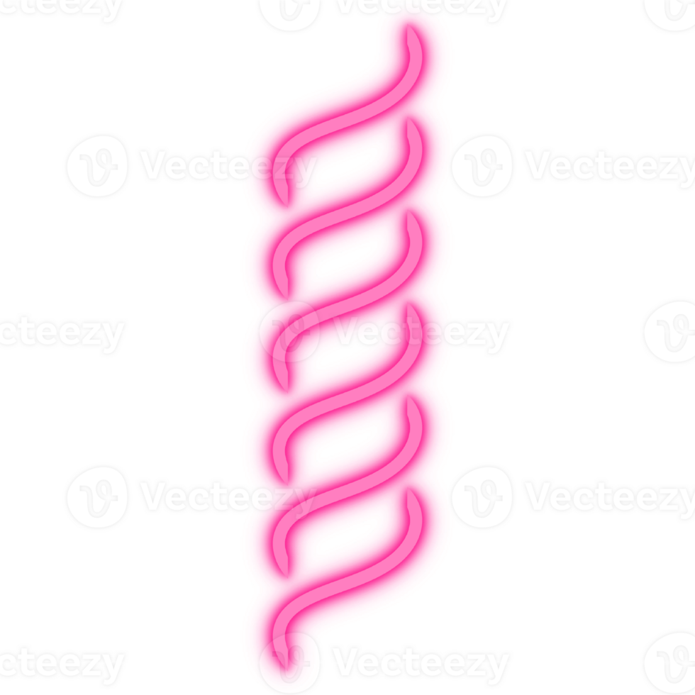 Neon spiral line. Neon lights effect. Electric lamp design on the wall png