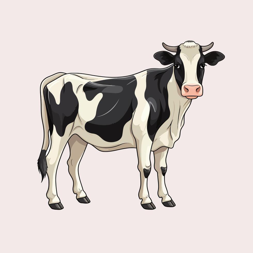 Cow Illustration for Digital Media vector