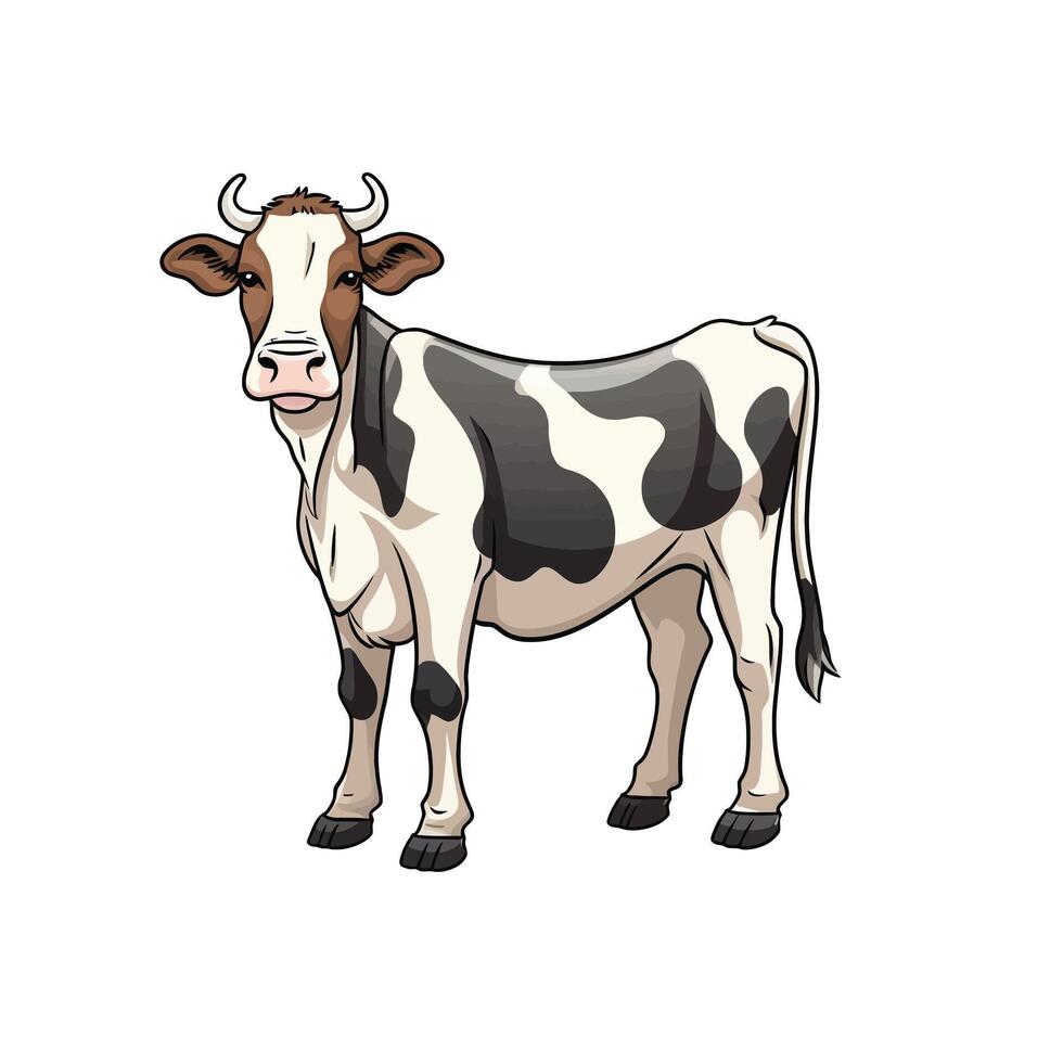 Abstract Cow Illustration for Creative vector