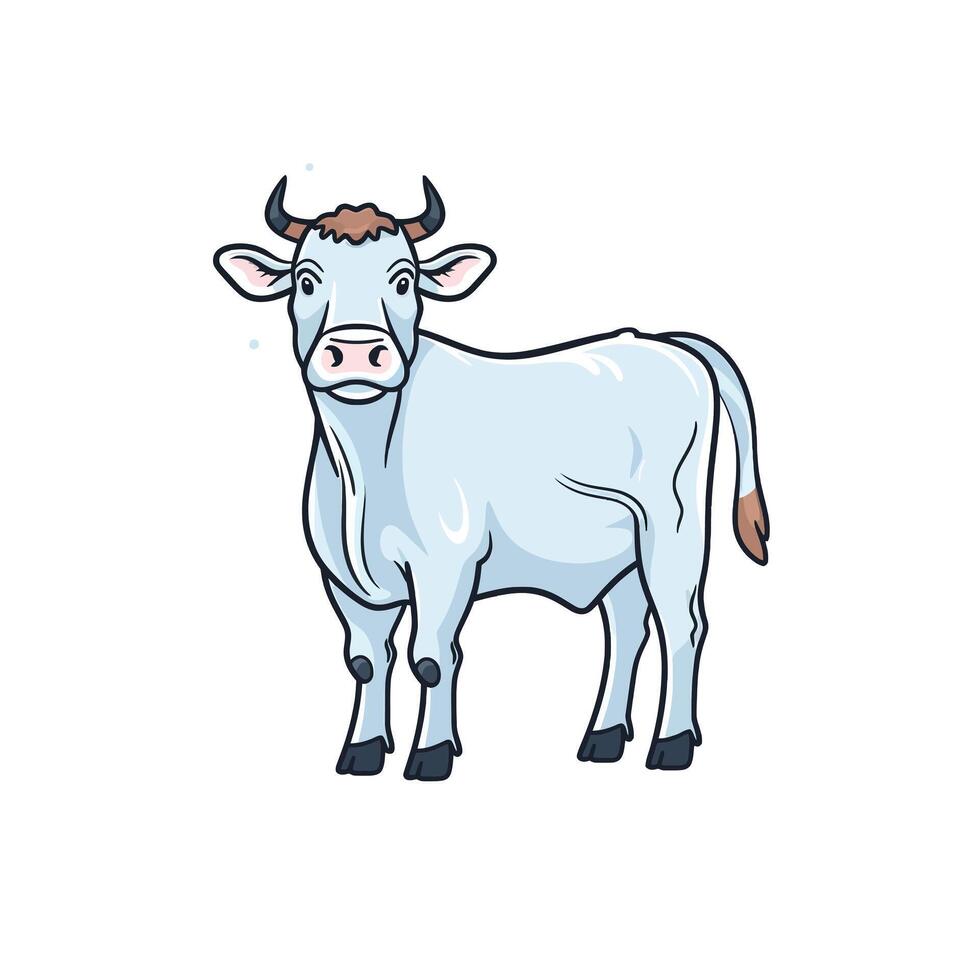 Modern Cow Illustration for Graphic vector