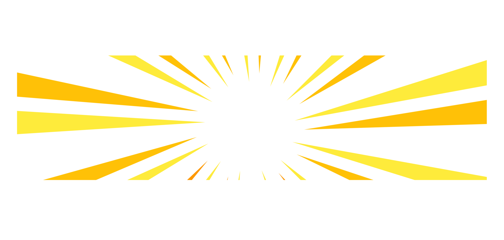 abstract stripe yellow sunburst png