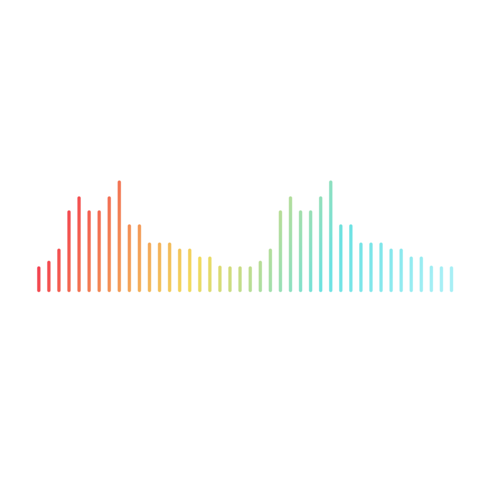 colorful sound waves icon, sound wave, sound wave icon, sound wave icon, sound wave png