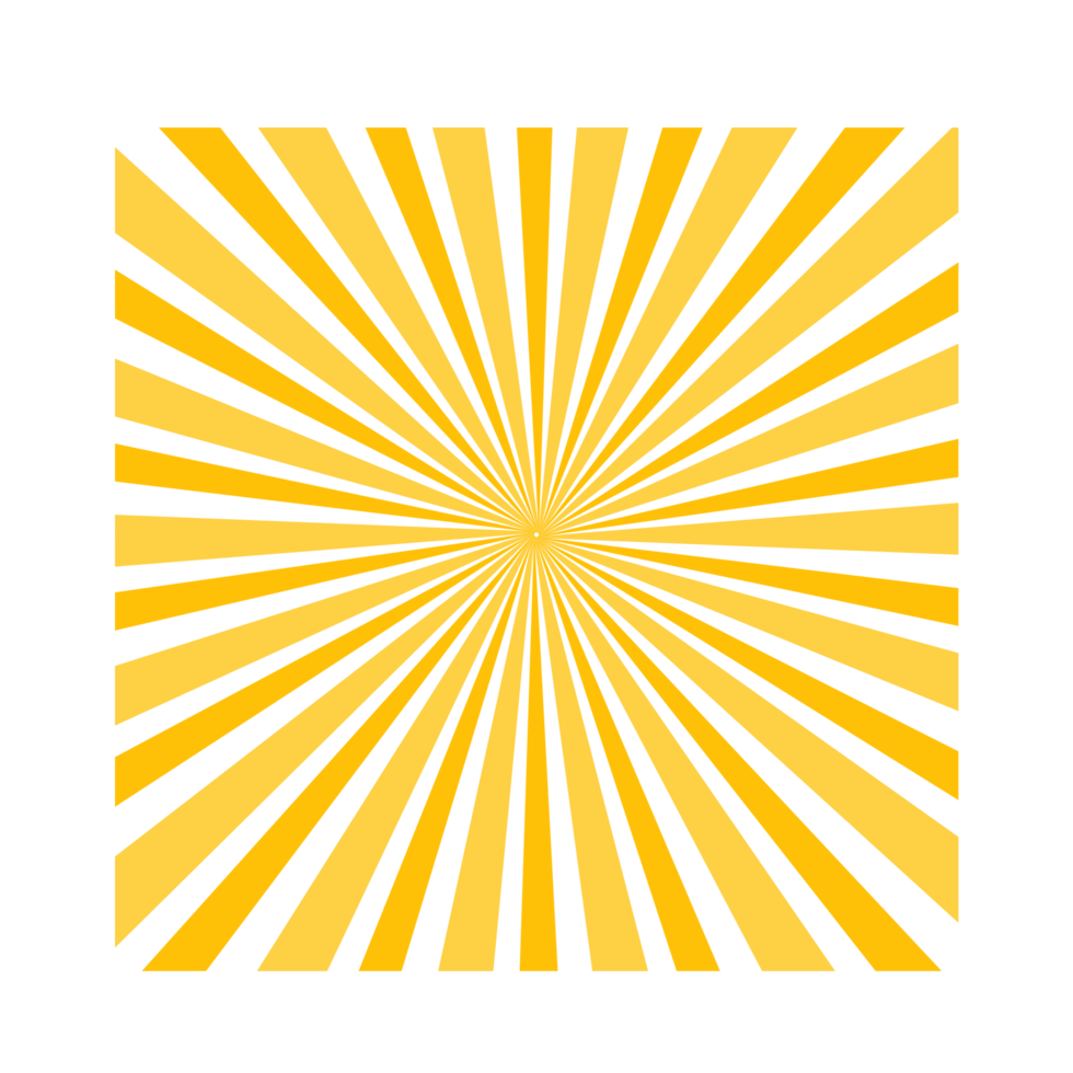 abstract stripe yellow sunburst png