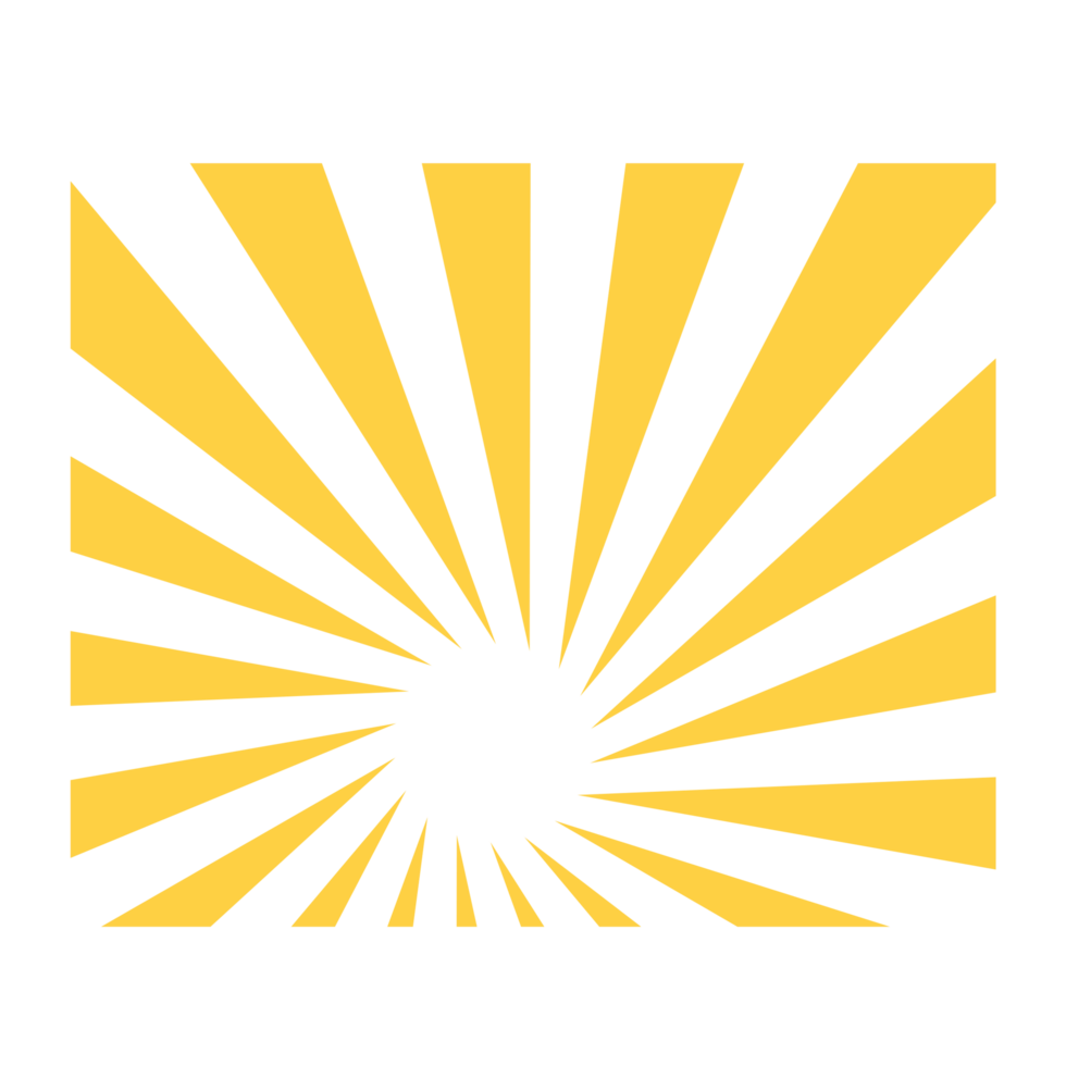 yellow sunburst graphic png