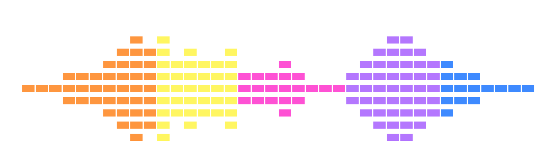 a rainbow colored sound wave on a transparent background png