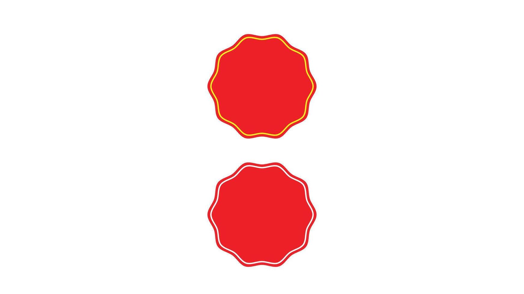 Price label illustration, price label design with red color vector