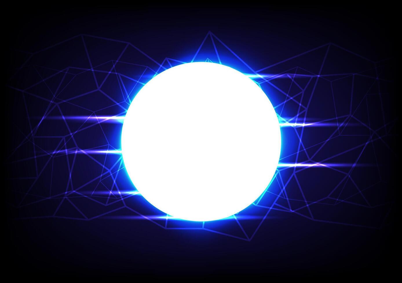 Abstract background with blue light wireframe vector