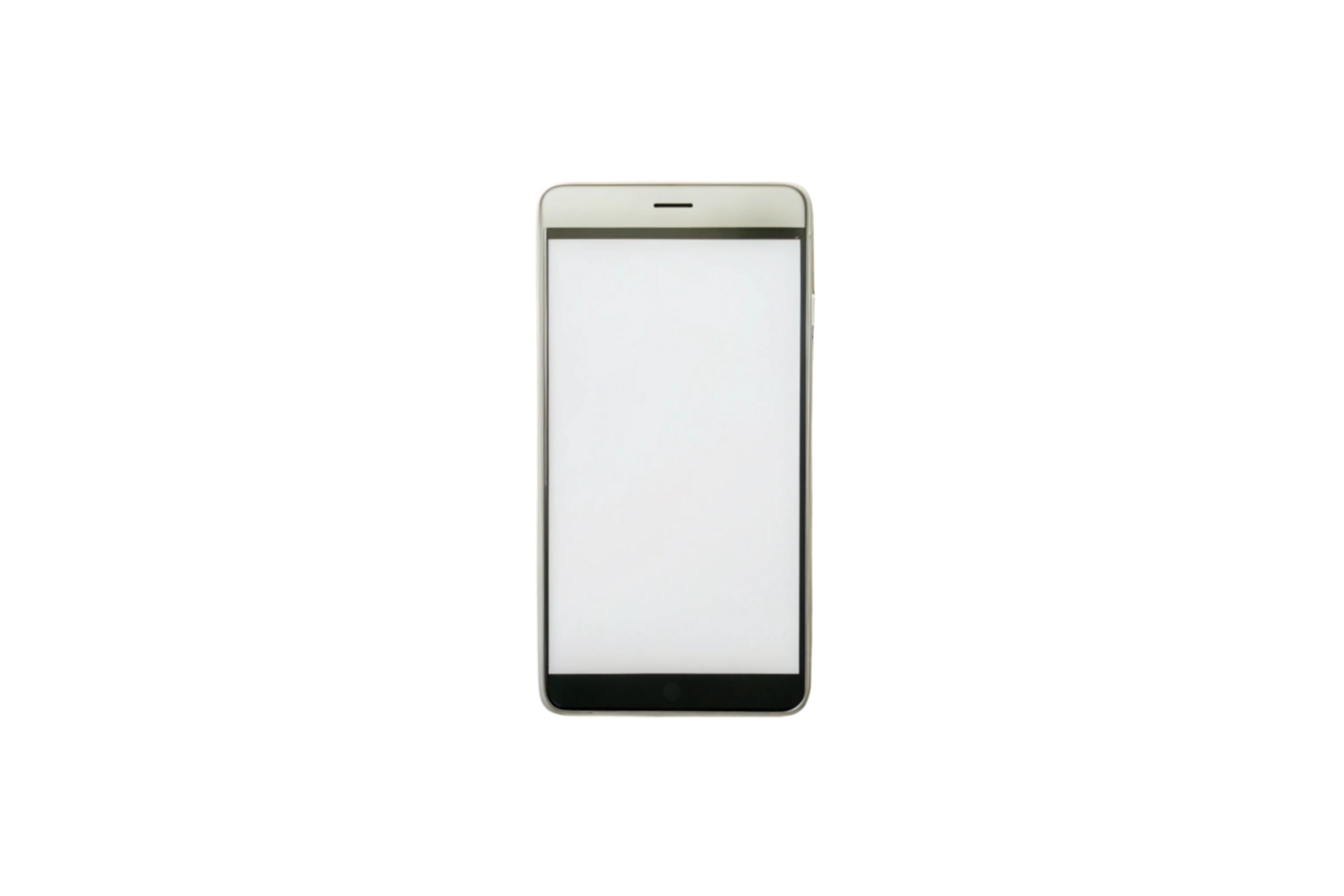 Modern smartphone with white screen perfect for mobile and tech presentations png