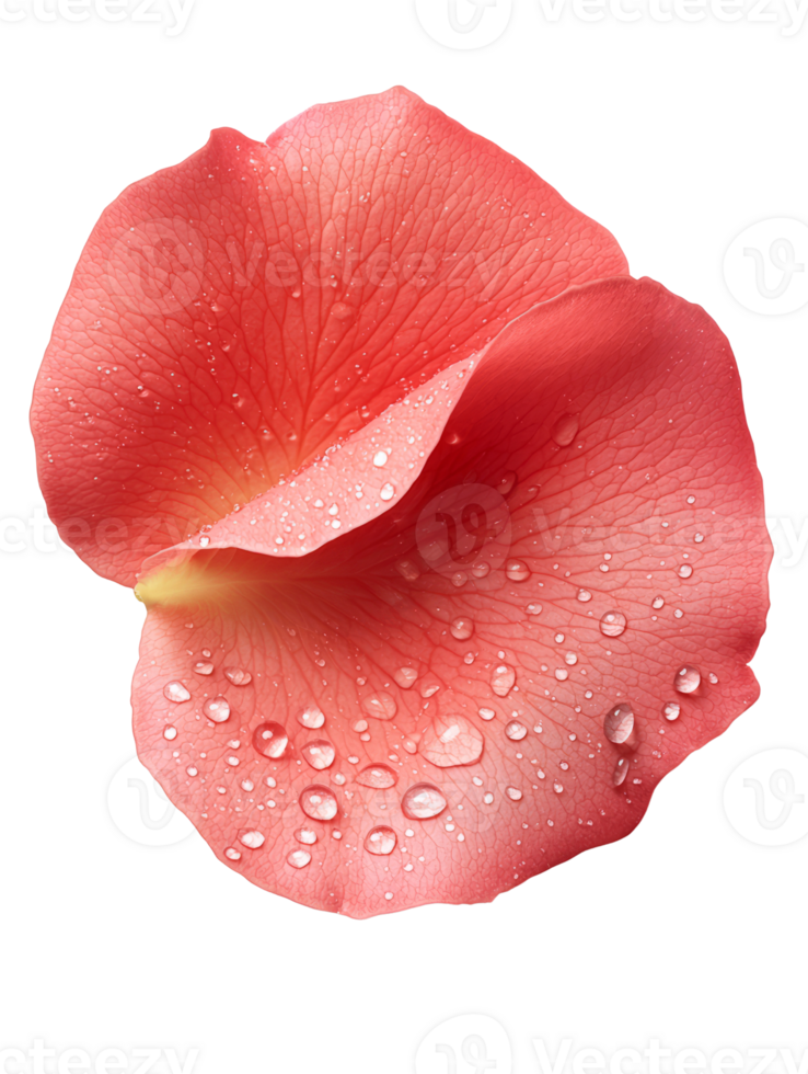 delicate pink flower petal with water droplets glistening on its surface png