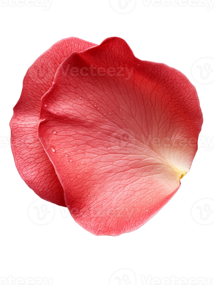 beautiful pink rose petal with delicate texture and water droplets png