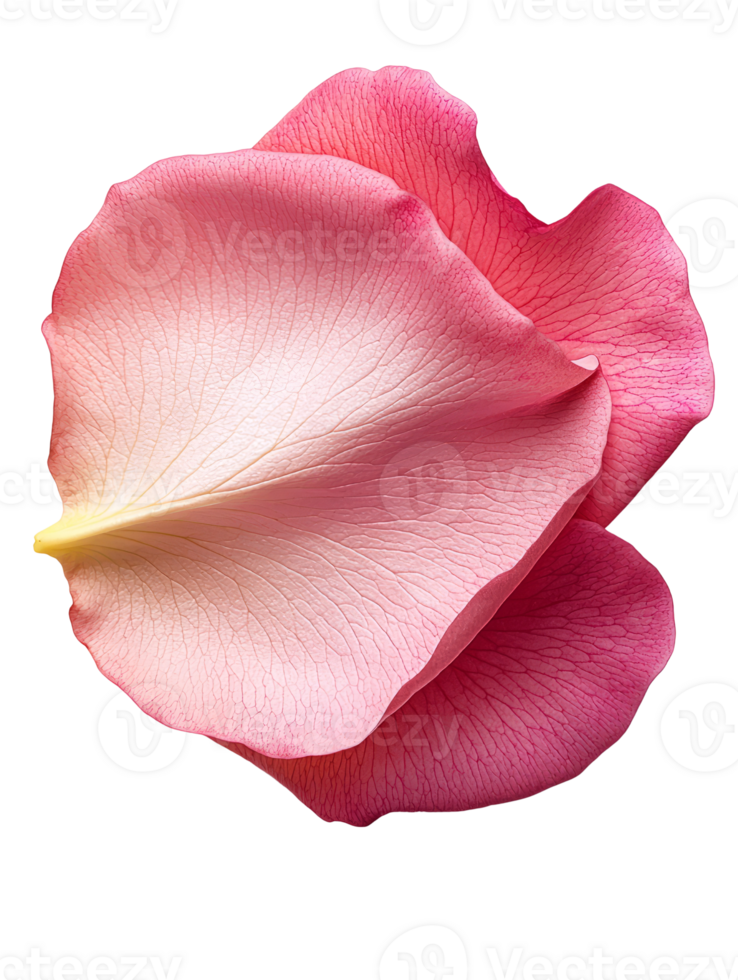 delicate pink rose petal with soft textures and gentle curves png