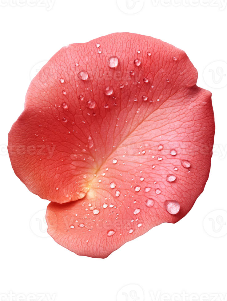 delicate pink rose petal adorned with glistening water droplets png
