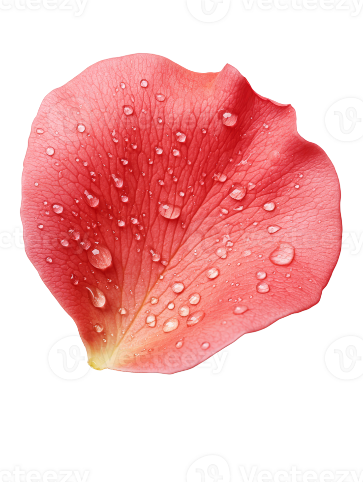 delicate pink rose petal adorned with glistening water droplets png