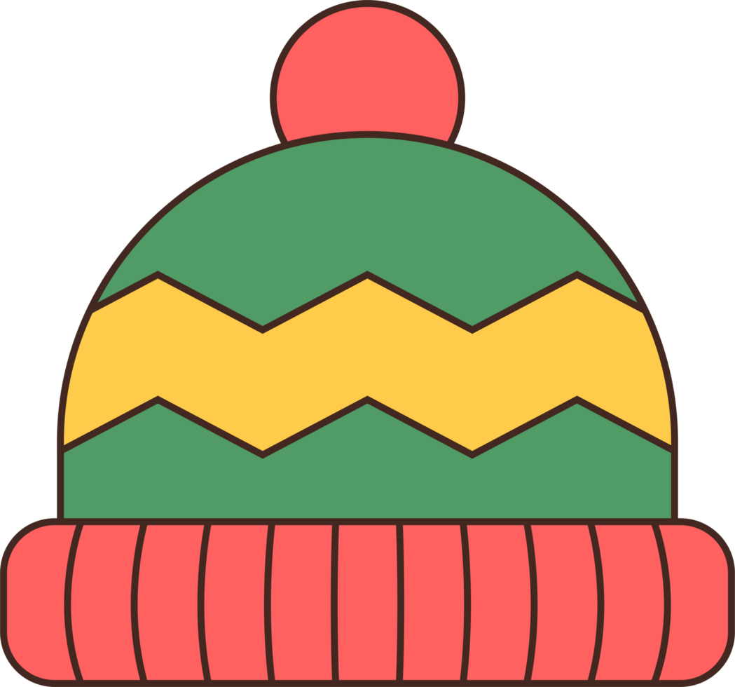 Beanie or knitted Color Hat Winter png
