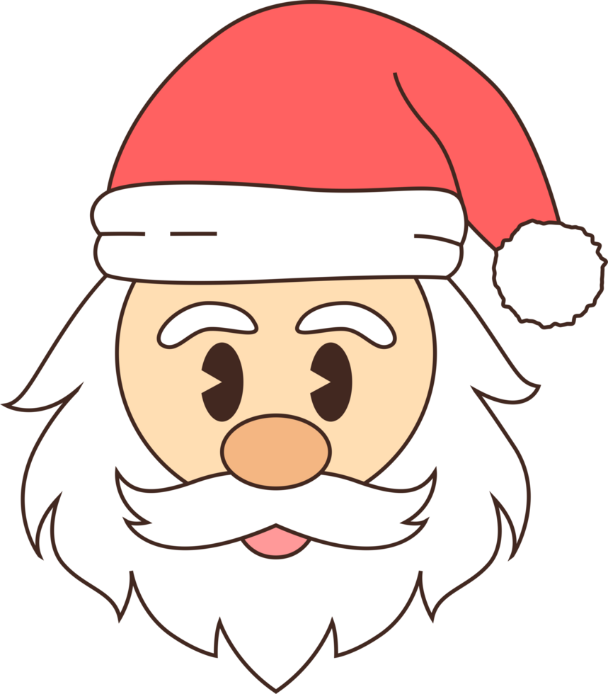 santa claus face clip art png