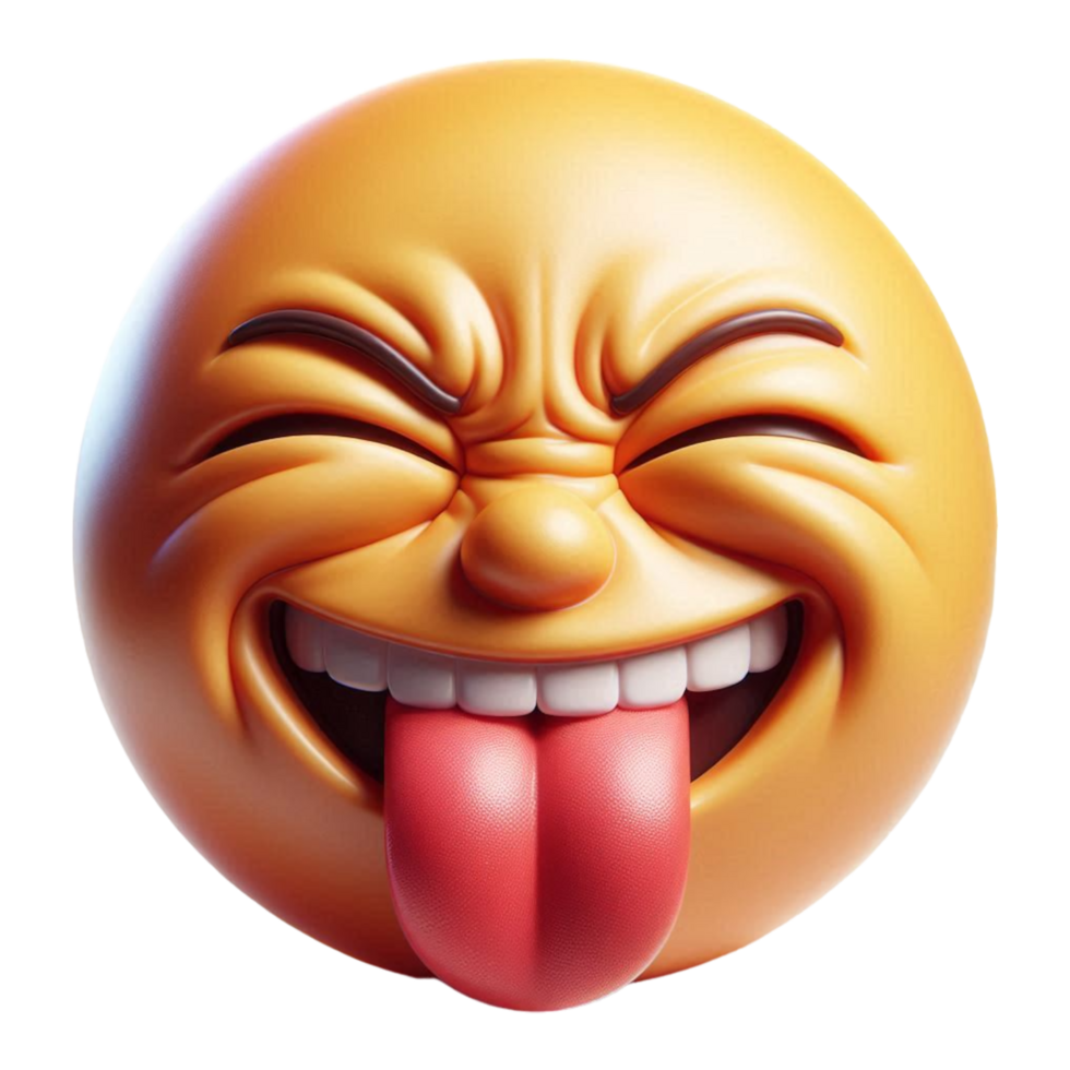 Squinting Face With Tongue Emoji on transparent png