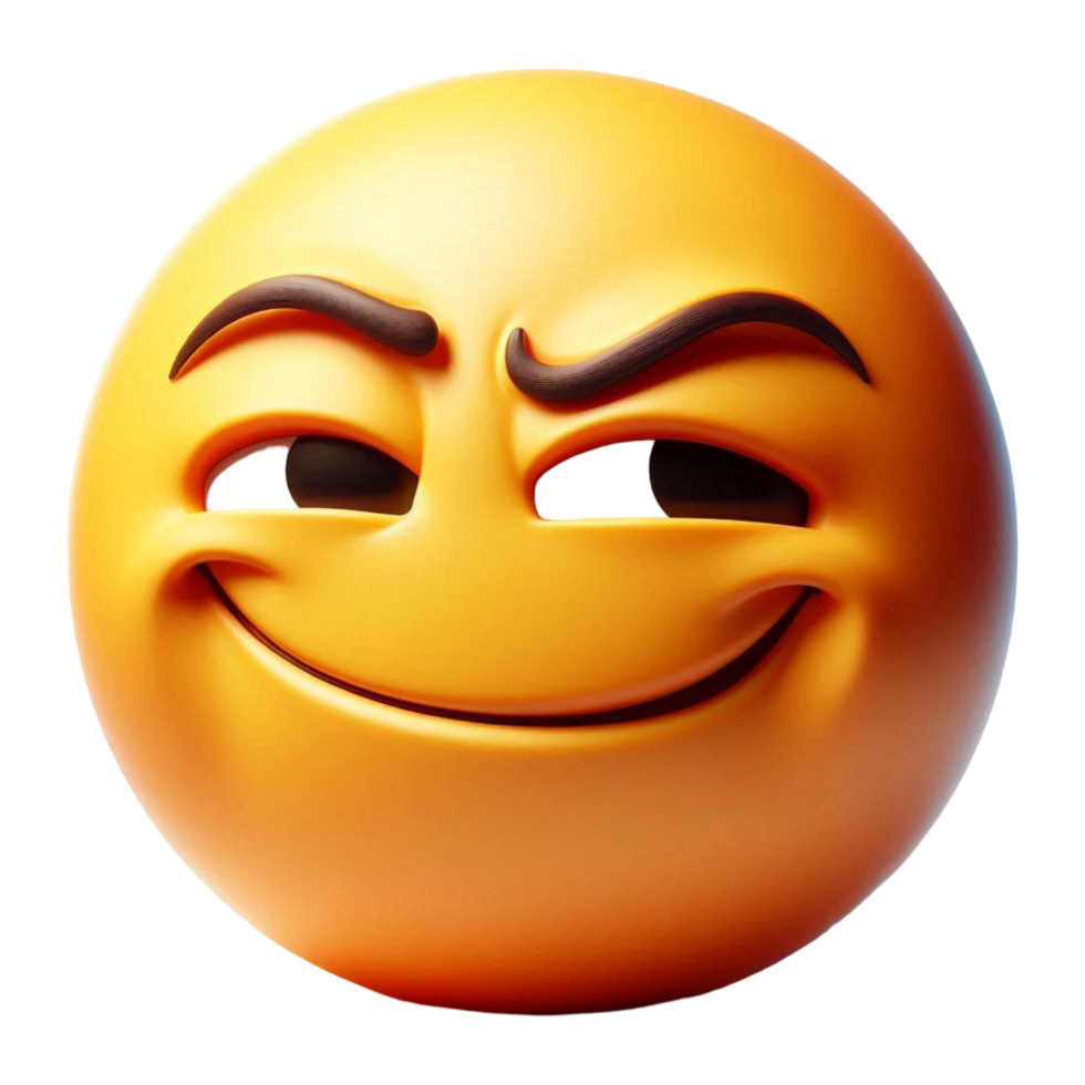 smirking face emoji, smirk emoji on transparent png