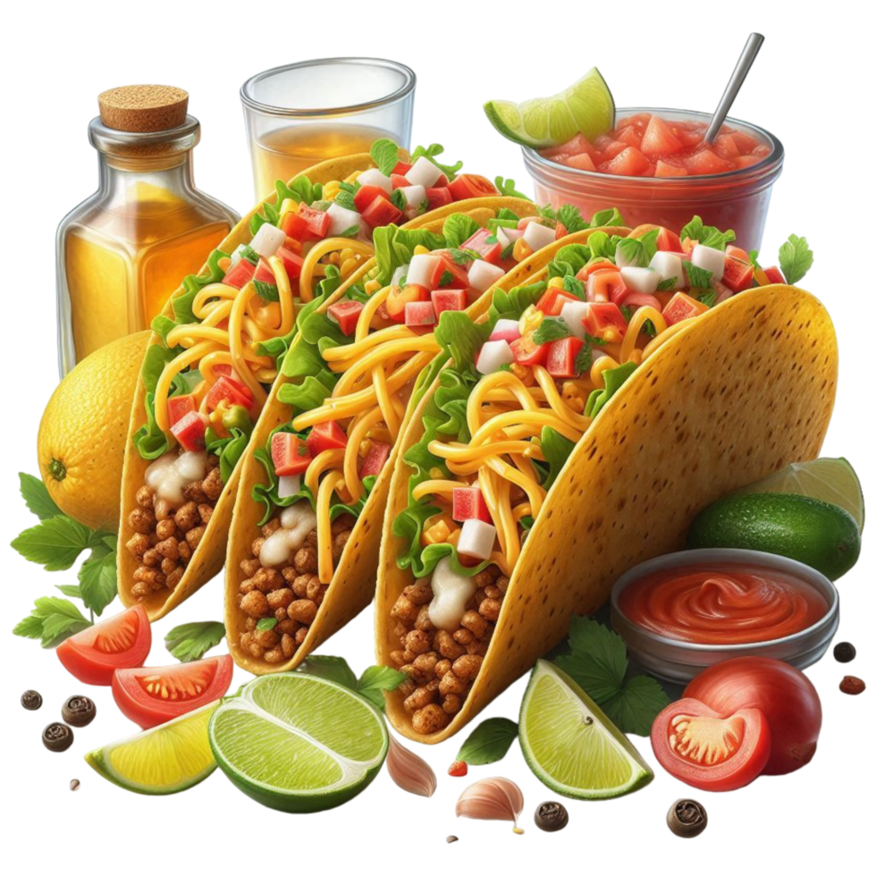 Spicy Tacos On Transparent png