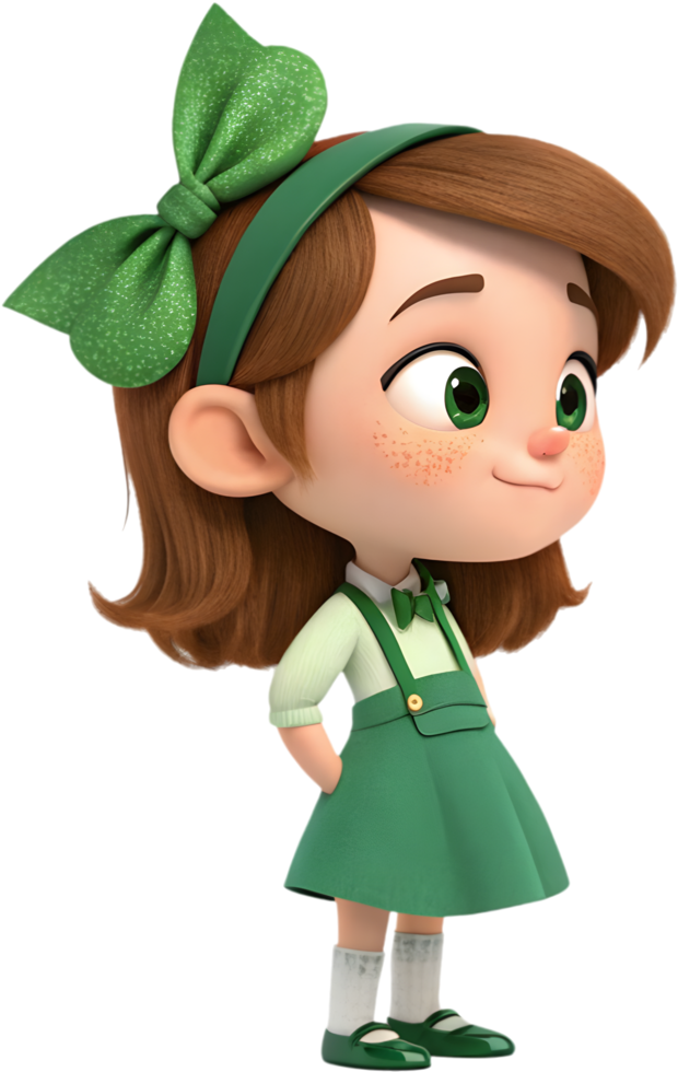 St. Patricks Festival Gorgeous Girls Posing Beautifully for Decoration. . png