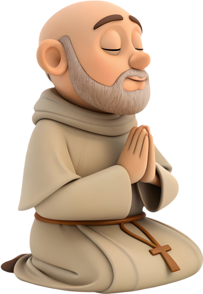 Beautifully Styled Cartoon Saint Patrick for Holiday Festival Cheer. . png