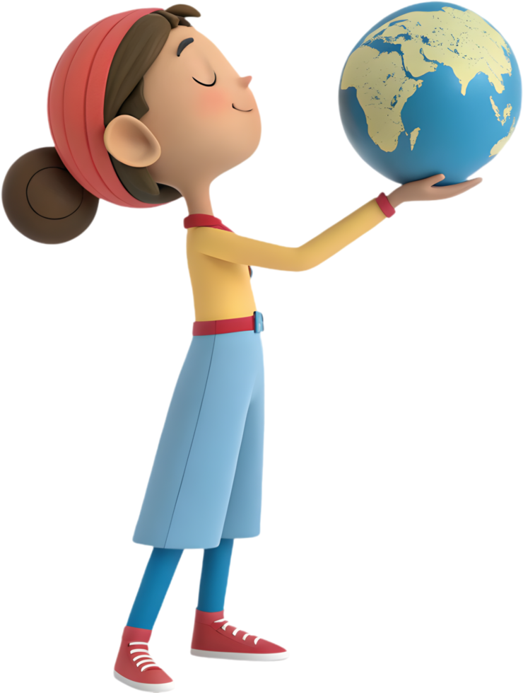 Cute Girl Posing for International Women s Day Festival Parade. . png