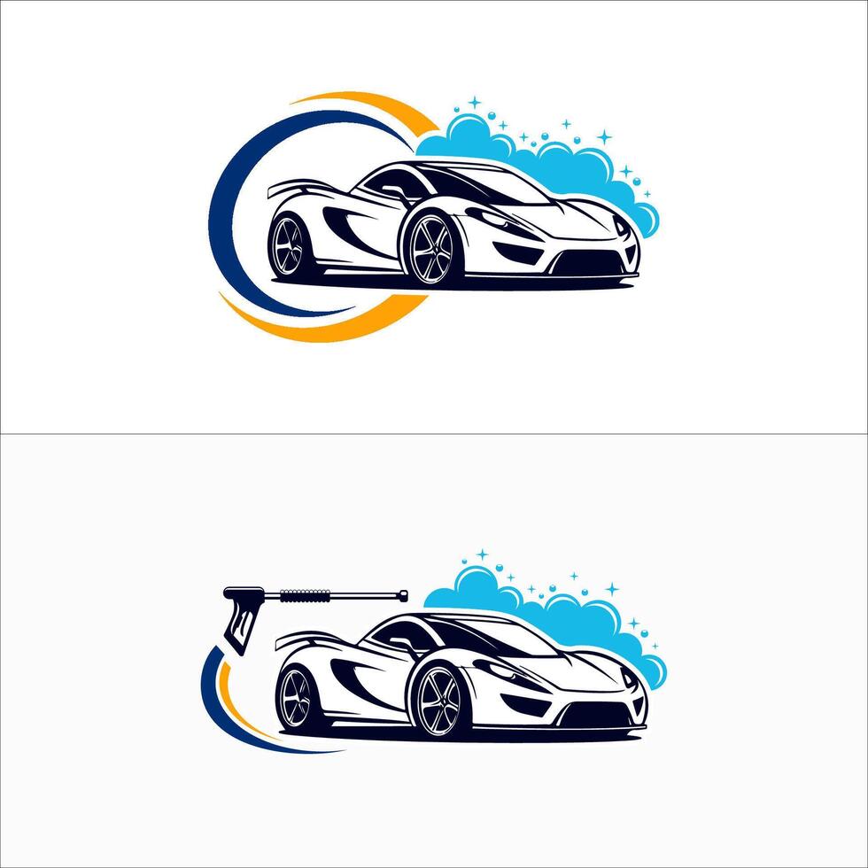 Car Wash and Detailing Logo vector