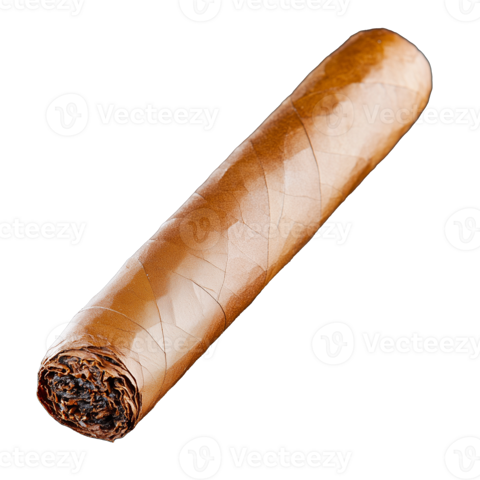 Cigar with Detailed Texture on Transparent Background png