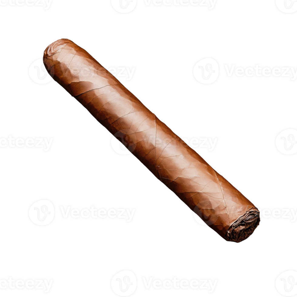 Cigar on Transparent Background with Detailed Texture and Rich Coloration png