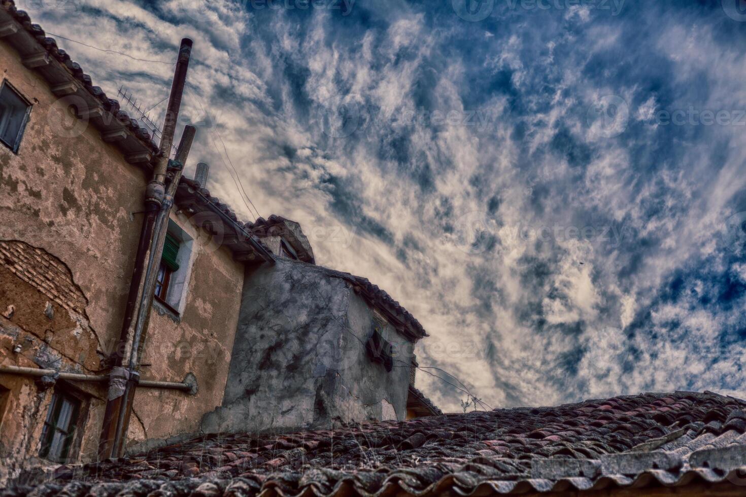 Historic Rooftops Under a Moody Sky in HDR photo technique
