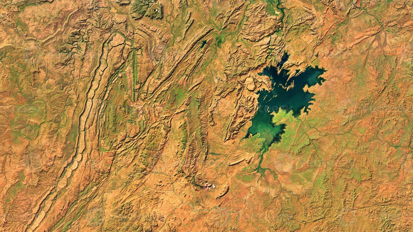 4K Argyle Lake North Australia Map, High Resolution Satellite View With No Border, Widescreen 4K Resolution photo