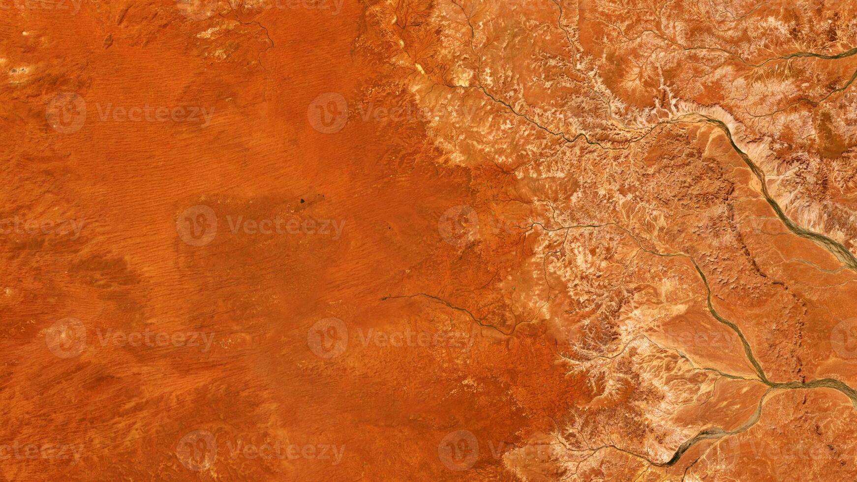 4K Desert Tallaringa Conservation Park South Australia Map, High Resolution Satellite View With No Border, Widescreen 4K Resolution photo