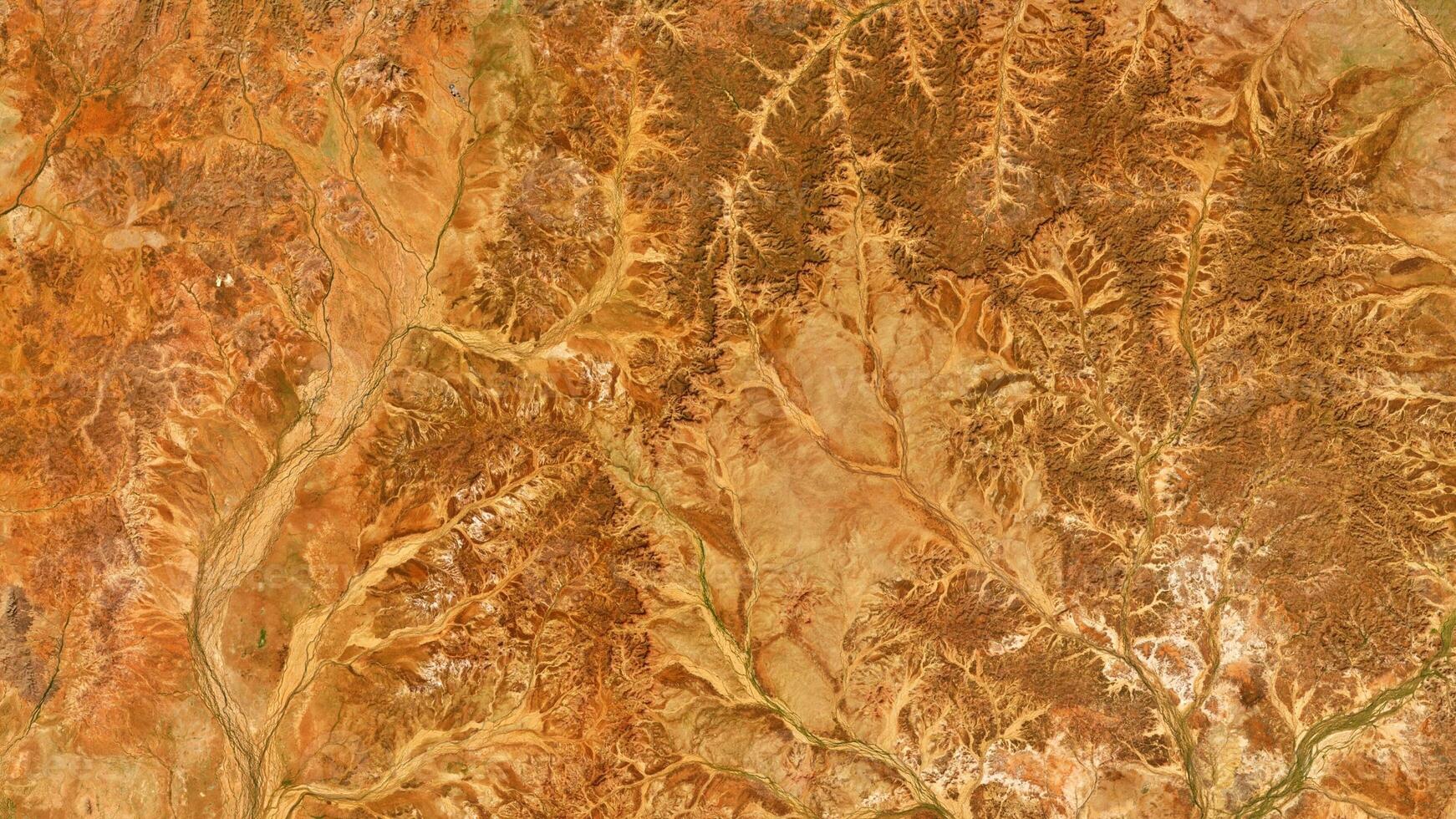 4K Desert Warburton Queensland Map, High Resolution Satellite View With No Border, Widescreen 4K Resolution photo