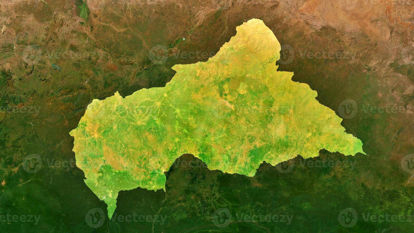 4K Central Africa Territory Map in Africa, High Resolution Satellite View, Widescreen 4K Resolution photo