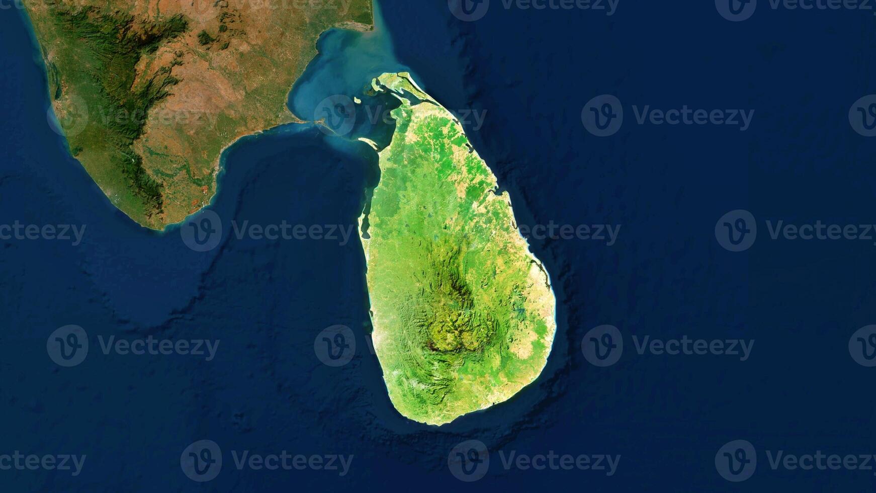 4K Sri Lanka Territory Map in Asia, High Resolution Satellite View, Widescreen 4K Resolution photo